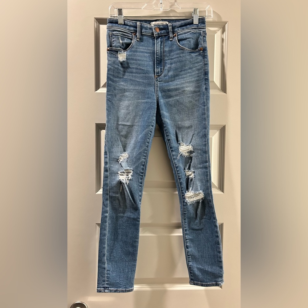 Abercrombie Super Skinny Ankle High Rise Jeans
